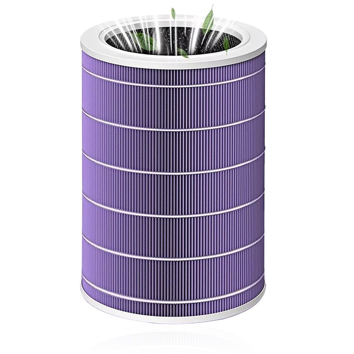 Filtru antibacterian pentru purificator de aer Xiaomi, mov, 200x288mm