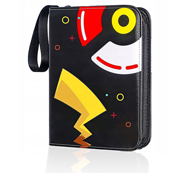 Колекционерски албум Pokemon, YOUKUKE, 400 слота, водоустойчив, 18x24, 3x4, 5см, бял, черен Pokemon