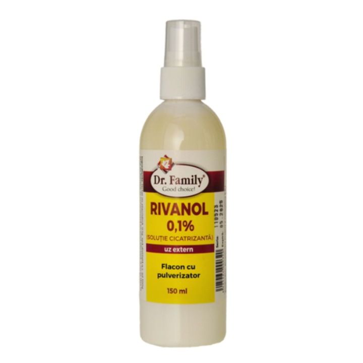 Rivanol 0.1% spray Dr. Family, antiseptic pentru ingrijirea pielii, 150ml