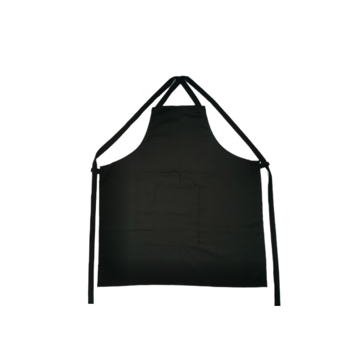 Sort barman lca imbracaminte, simplu, 2 buzunare, negru, universal