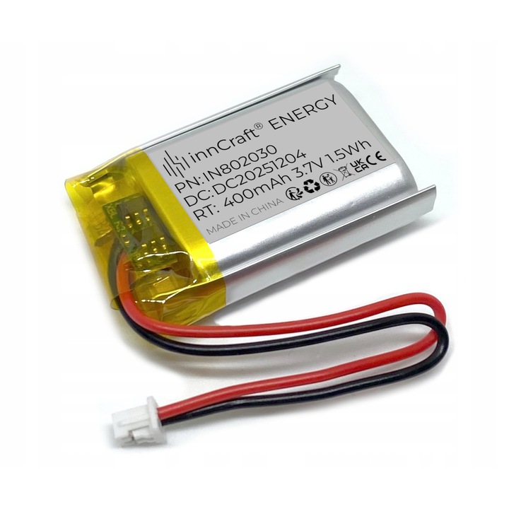 Литиево-полимерна батерия innCraft Energy 400 mAh 3,7 V 802030