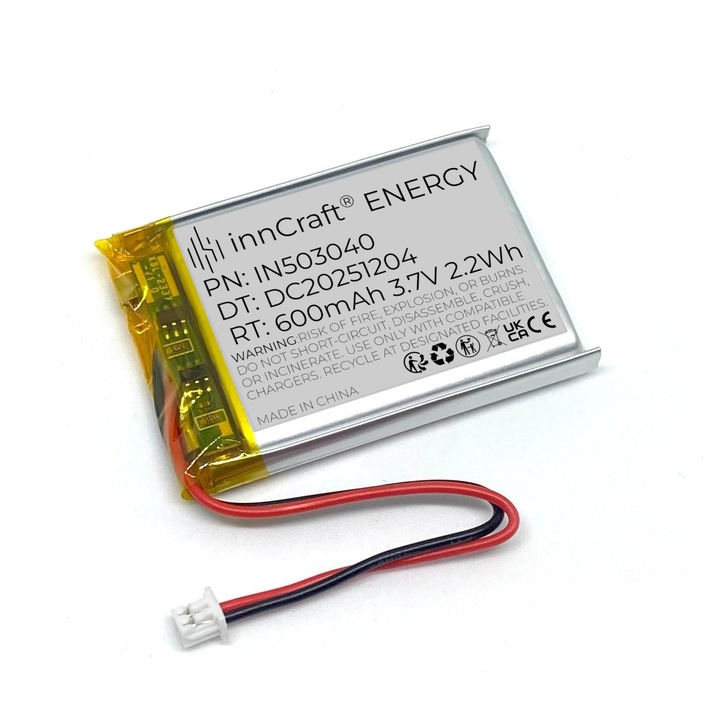 Батерия Li-Poly InnCraft Energy 600mAh 3.7V 503040