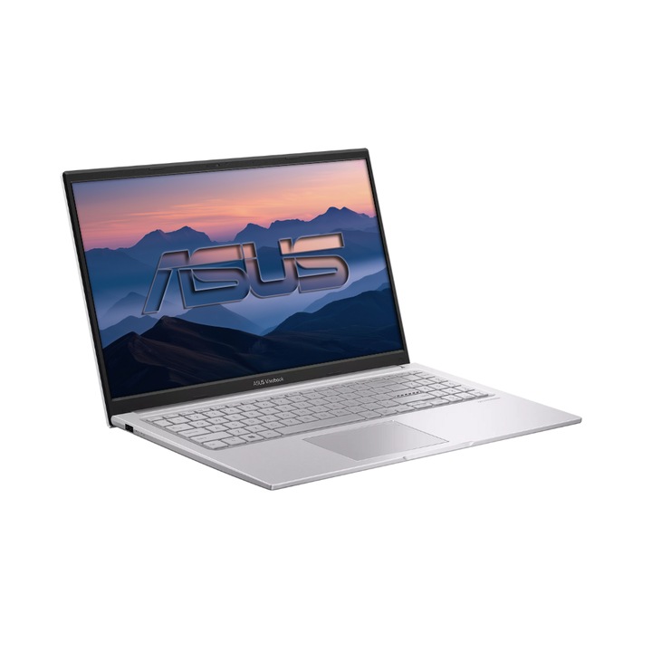 Asus VivoBook X15 Laptop, Intel Core i7 1355U, 8GB Memória, 4000GB SSD, 15.6" FullHD kijelző, Ezüst, Magyar billentyűzet, Böngésző, Vírusirtó, Windows 11 Pro