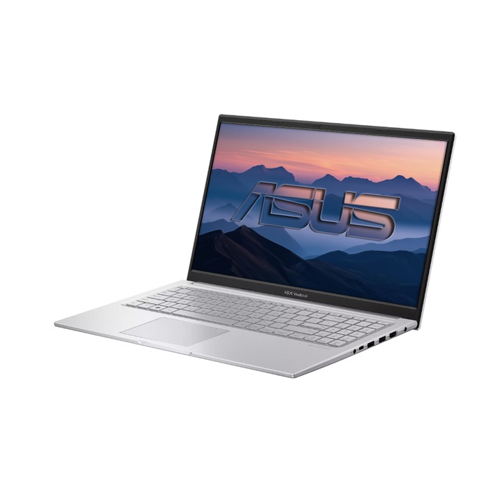Asus VivoBook X15 Laptop, Intel Core i7 1355U, 24GB Memória, 2000GB SSD, 15.6" FullHD kijelző, Ezüst, Magyar billentyűzet, Böngésző, Vírusirtó, Windows 11 Pro