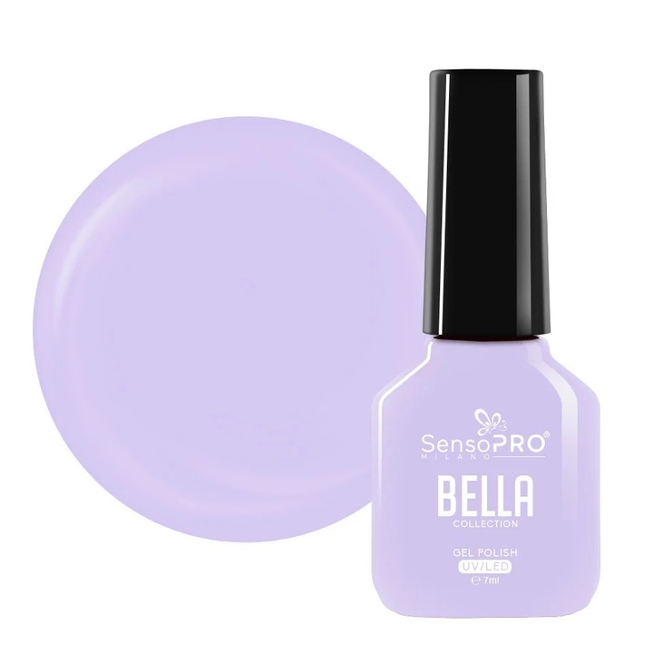 Oja Semipermanenta SensoPRO Milano, BELLA Collection - Violet Pastel, 7ml