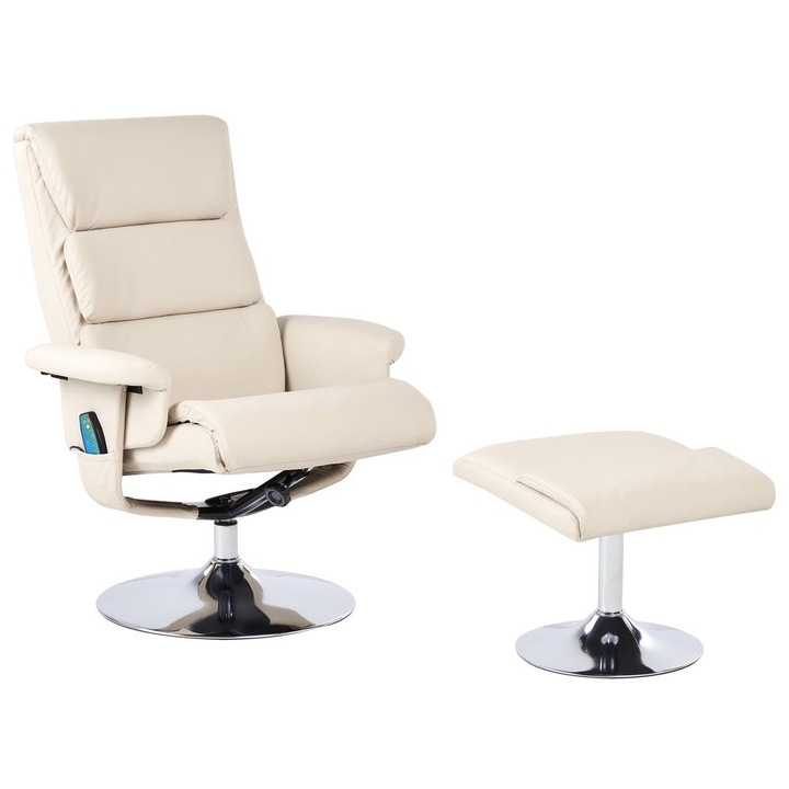 Masszázsfotel Legend Műbőr Világosbézs