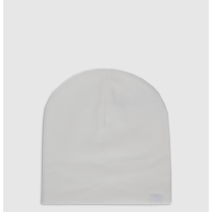 4F gyerek téli sapka, unisex, fehér, poliészter, one size