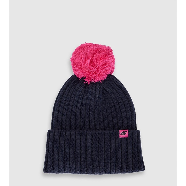 4F gyerek sapka, unisex, gyapjú, sötétkék, egy méret