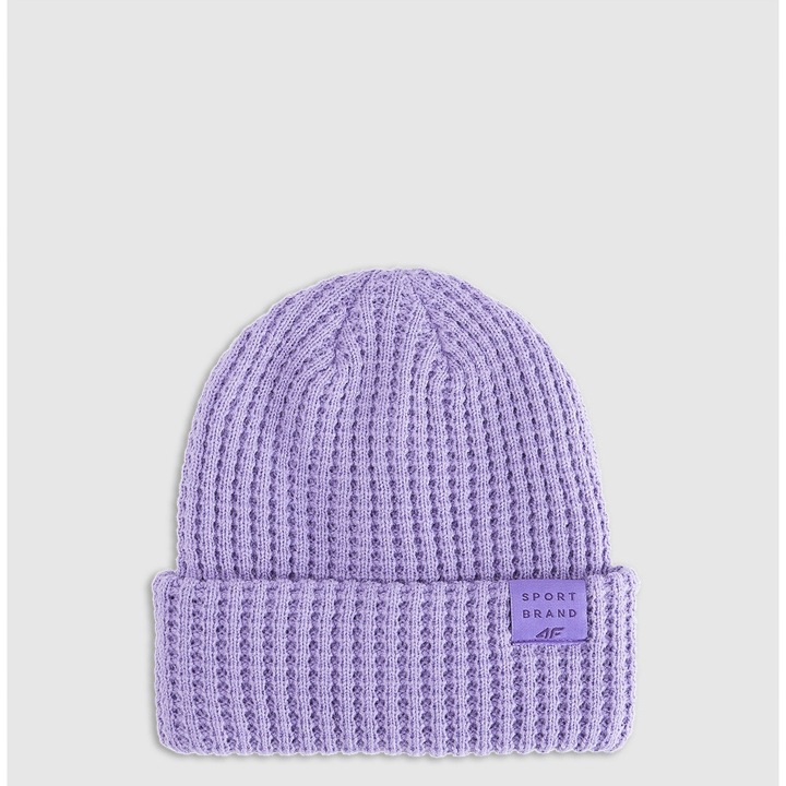 Téli sapka gyerekeknek, 4F, lila, unisex, poliészter, egy méret