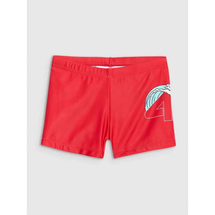 Gyerek fürdőruha, 4F, fiú alsó, piros, poliészter, 122 CM