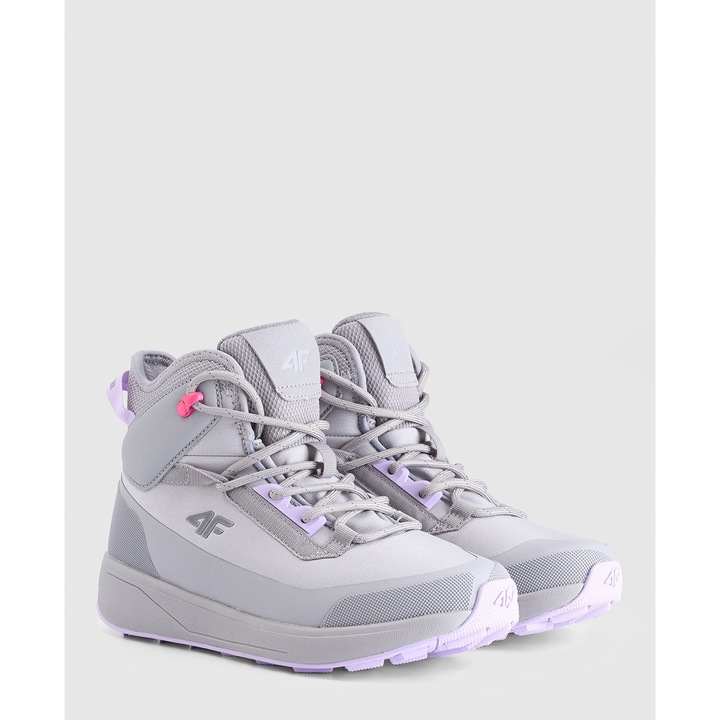 4F, DCX téli csizma lányoknak, szürke, technikai, vízálló