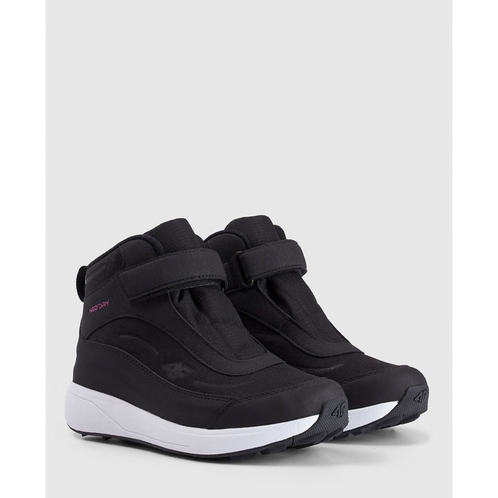 4F téli lánycsizma, fekete, Primaloft szigeteléssel, NeoDry membránnal