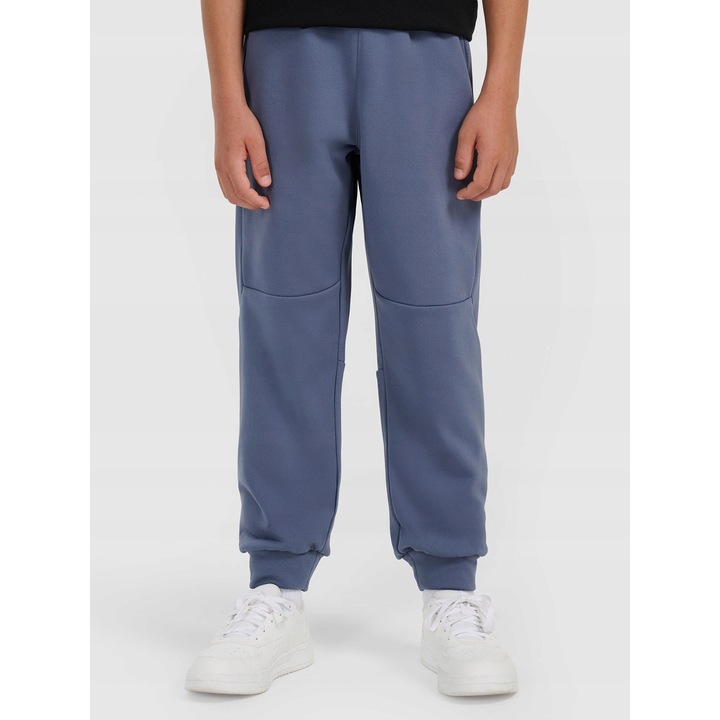 Pantaloni sport copii, 4F, joggeri, talie ajustabila, 2 buzunare, bleumarin, poliester