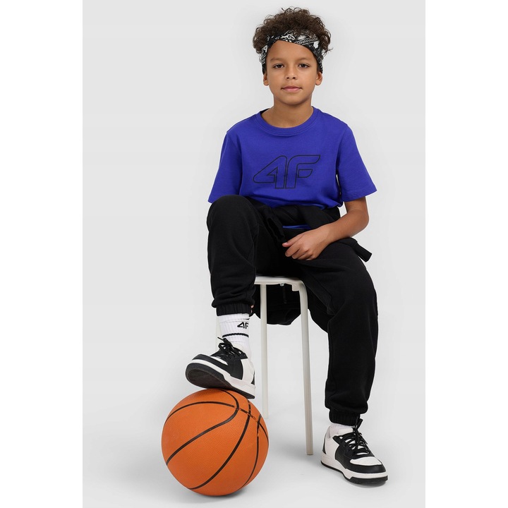 4F gyerek póló, kék, pamut