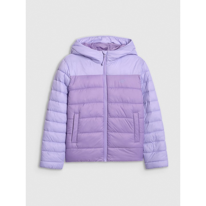 Geaca fete, 4F, Poliester, 4FJRAW25TDJAF0771-51S, Mov, 158 CM