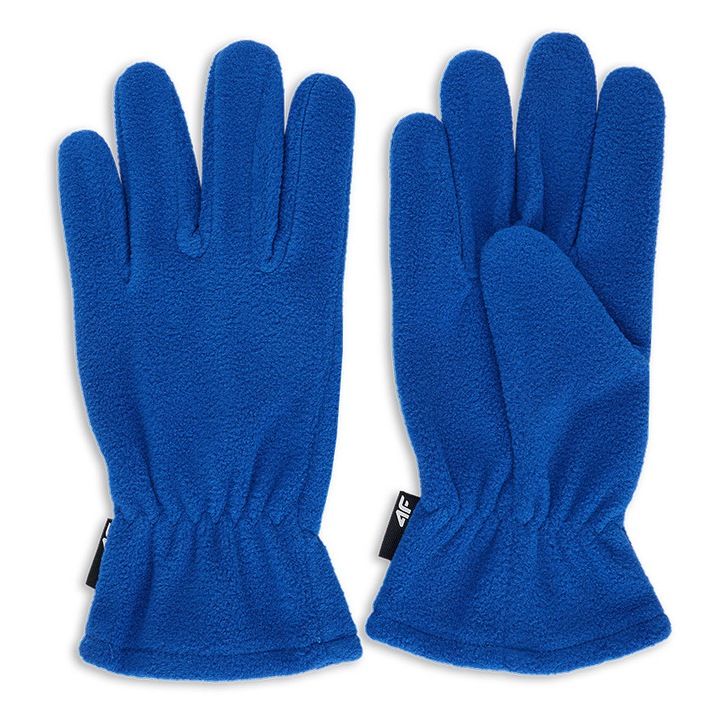 Manusi copii 4F, model polar, unisex, L/XL, albastru