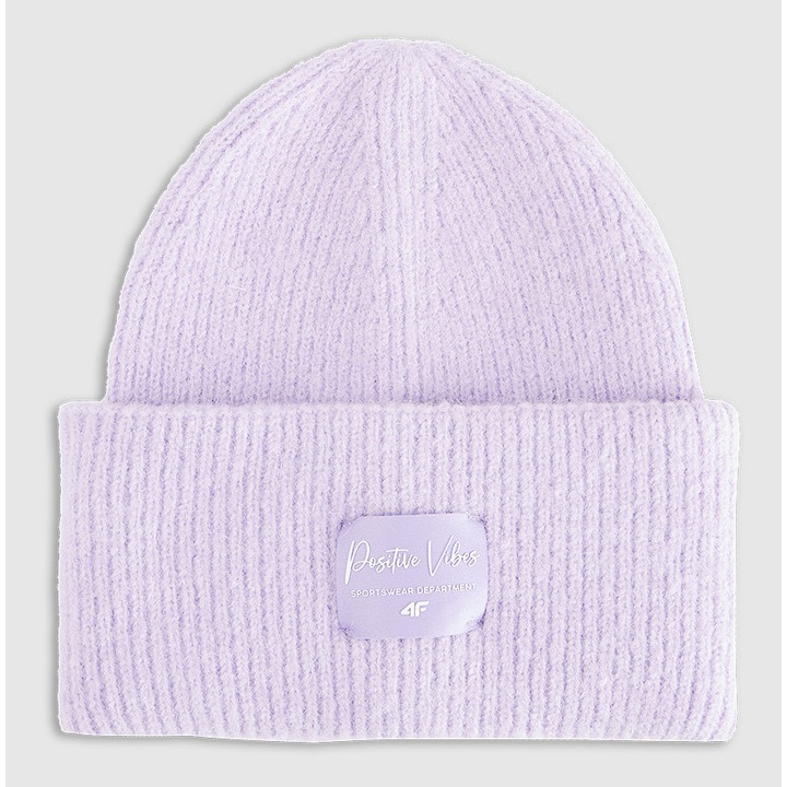 Caciula de iarna copii, 4F, mov, unisex, marime universala