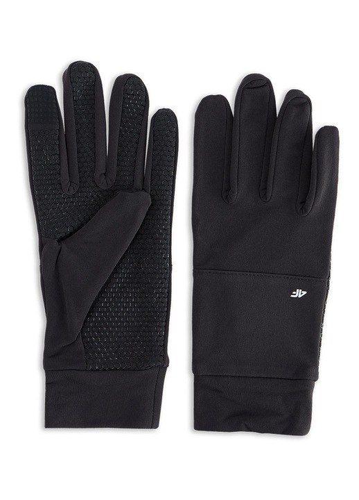 Manusi tricotate Touch Screen unisex XL polar negru 4F