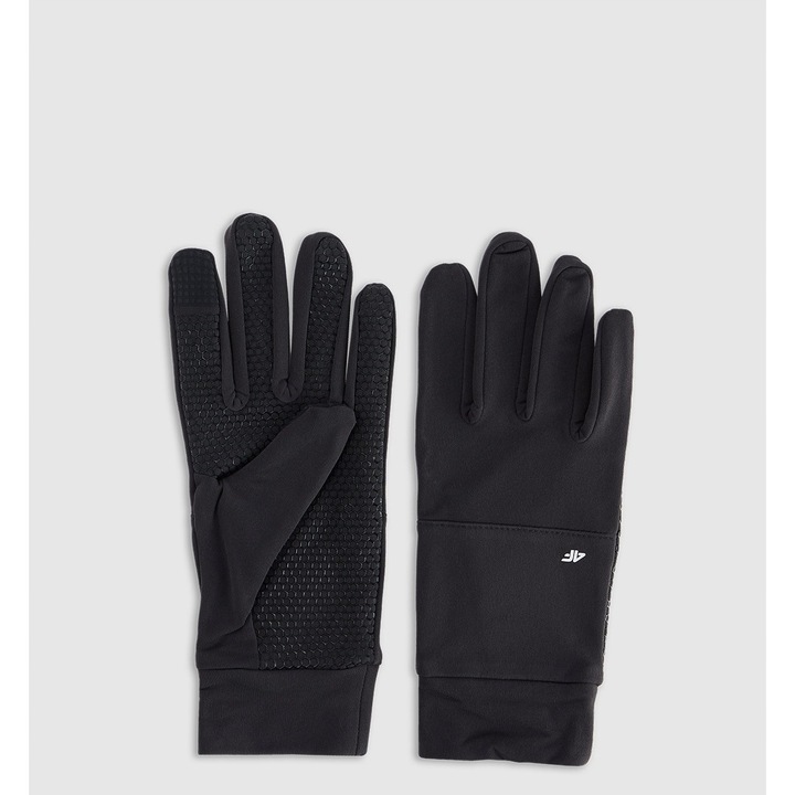 4F Touch Screen unisex sportkesztyű, fekete, M méret