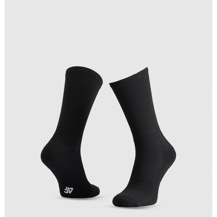 Спортни чорапи за мъже, 4F, унисекс, 35-38, Черен, 35-38