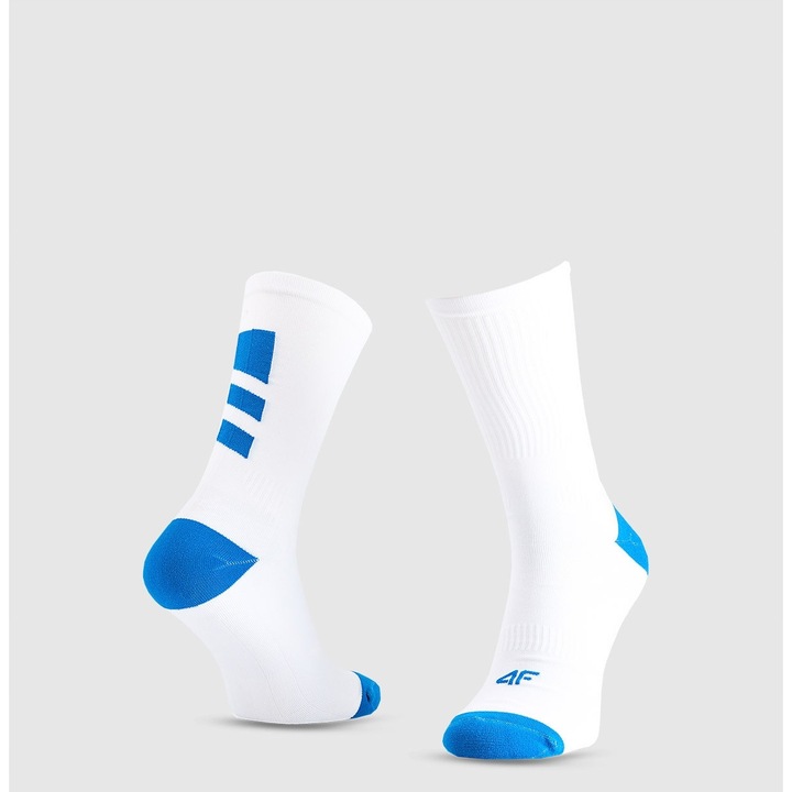 Дамски спортни чорапи 4F, памук, бели, 43-46 EU