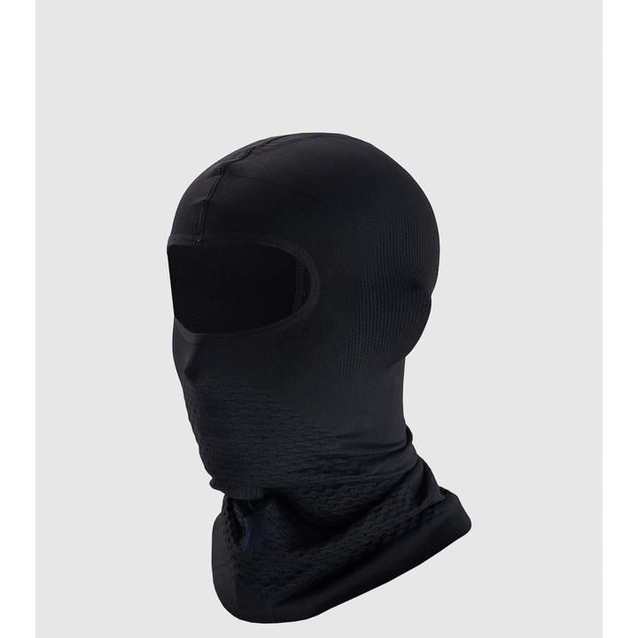 Sportos maszk, unisex 4F, fekete, poliészter, L/XL