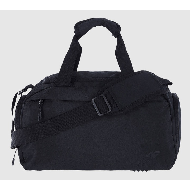 Geanta sportiva 4F, model unisex, 10L, neagra, dimensiuni 21x38x18cm
