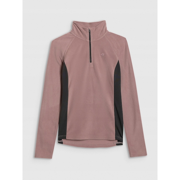 4F sportpulóver, unisex, meleg, rózsaszín, poliészter