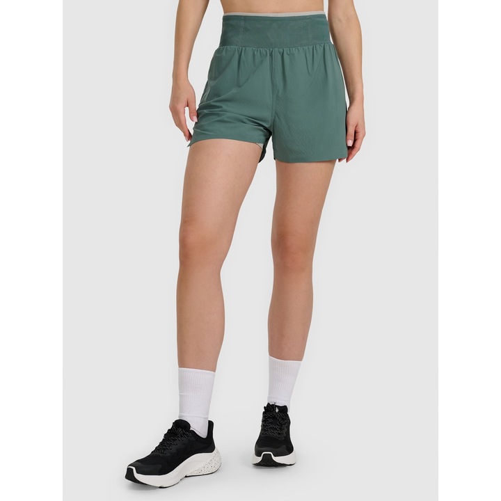 Női sportnadrág, 4F, leggings, türkiz, poliészter