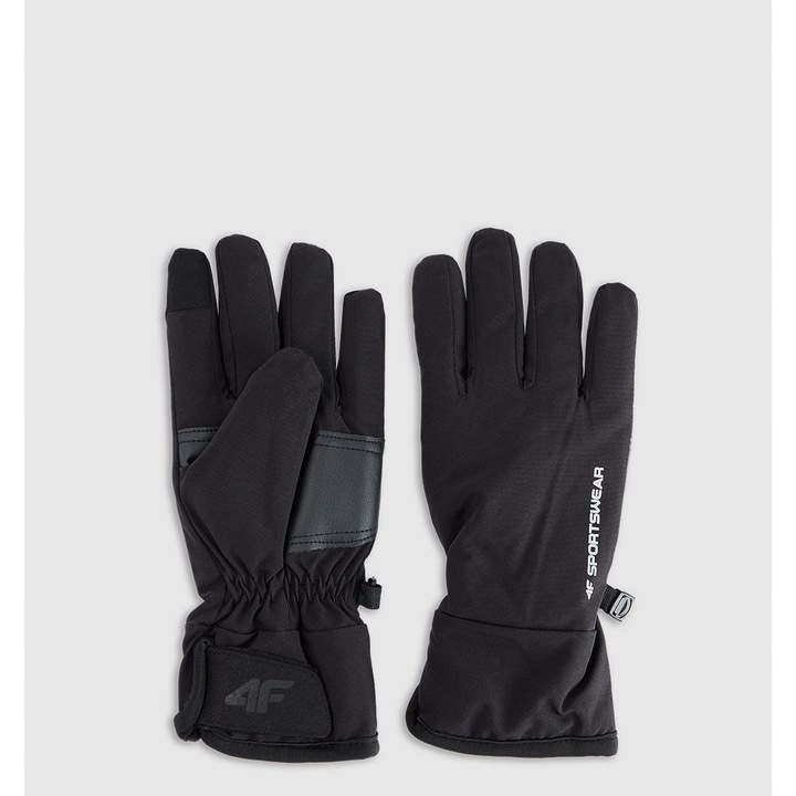 4F sportkesztyű, unisex, érintőképernyős, vízálló, fekete, XS polár