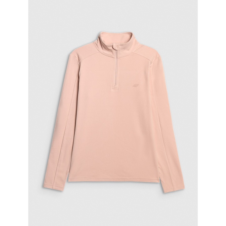Női sportpulóver, 4F, meleg, rózsaszín, poliészter, Rózsaszín