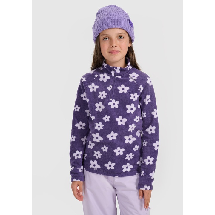 Gyerek blúz, 4F, termikus polár alsóruha, meleg, lila, 158-164 CM