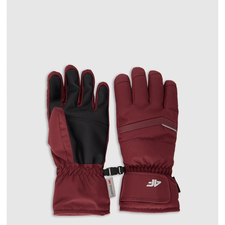 4F sportkesztyű, sí, Thinsulate, vízálló, piros, XL