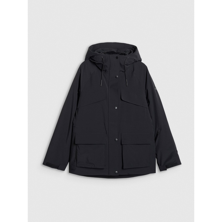 4F női síkabát, NeoDry 15000, vízálló, légáteresztő, fekete, poliészter