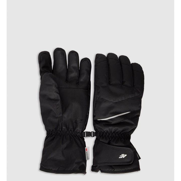 4F sportkesztyű, Thinsulate, vízálló, fekete, XL poliészter