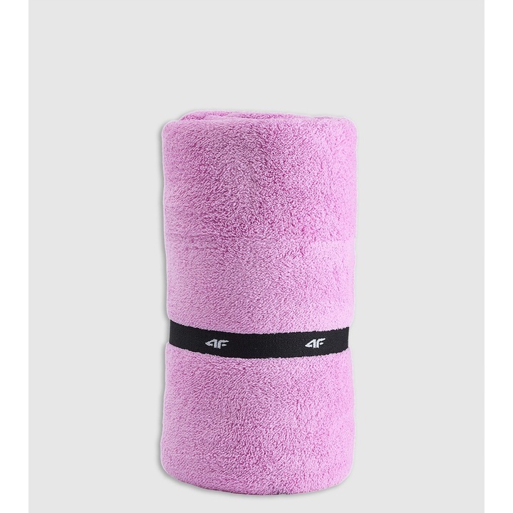 4F sporttörölköző M (80x130cm), rózsaszín, uniszex, mikroszálas, gyorsan száradó