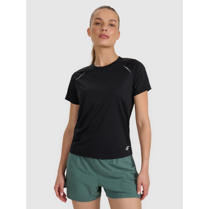 Sport póló, 4F, terepfutás, gyorsan száradó, fekete, poliészter, XL-es szett