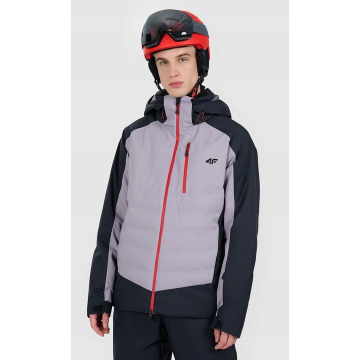 Geaca de schi 4F, poliester, Gri