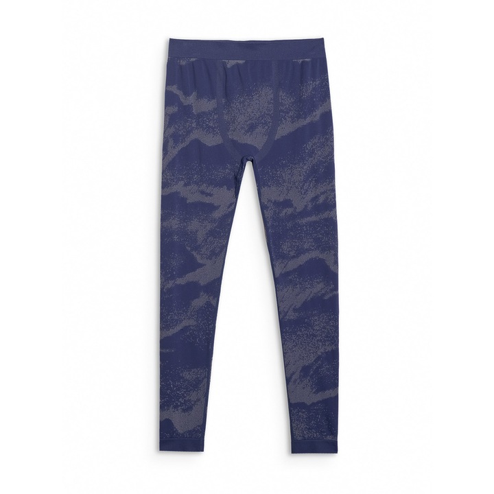 Pantaloni sport barbati 4F, lenjerie termoactiva fara cusaturi, bleumarin, poliester, S-M INTL