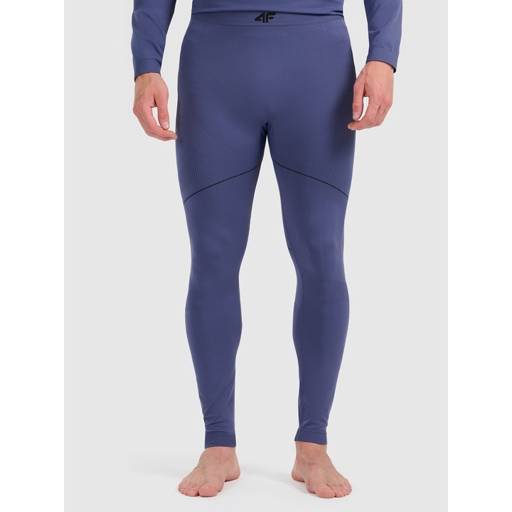 Pantaloni sport barbati, 4F, poliester, termoactiv, albastru, S-M INTL