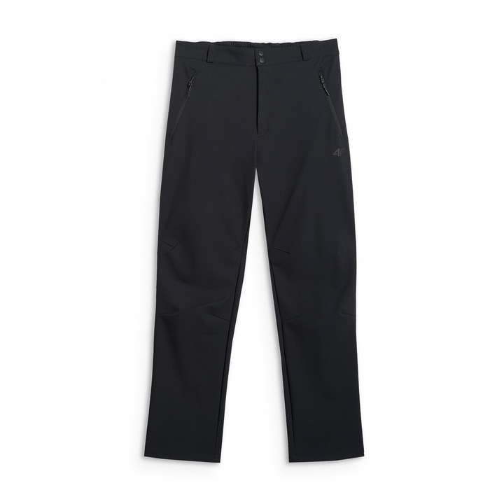 Pantaloni de trekking barbati, 4F, poliester, negru