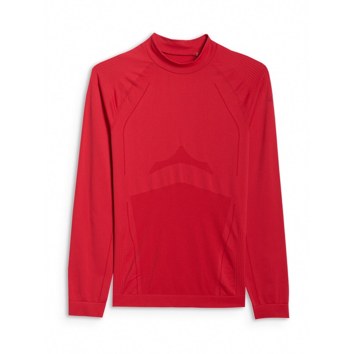 Bluza termoactiva 4F barbati, rosu, fara cusaturi, tehnologie 4FSkin