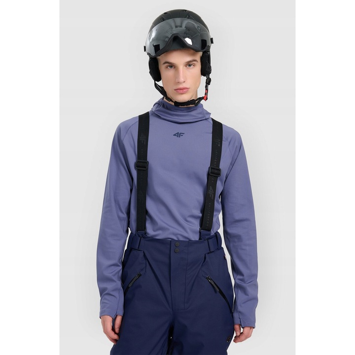 Термо блуза с качулка 4F, мъже, тъмносин, M, технология 4FWarm