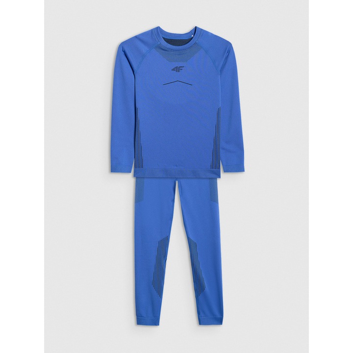 Lenjerie termoactiva copii, 4F, albastru, Rosu