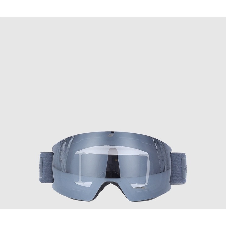 Ochelari de schi 4F cu lentile oglinda unisex, granat, MT, protectie UV400, set cu etui si stergator