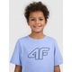 Детска тениска 4F regular, принт, синя, памук