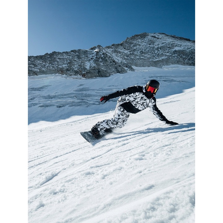 Férfi síkabát, 4F, poliészter, fehér/fekete, 2XL INTL