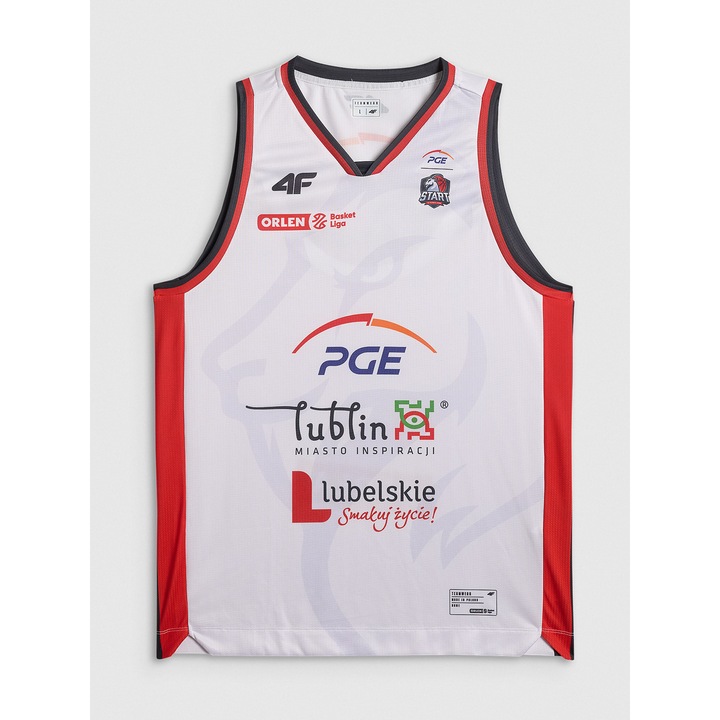 Maiou baschet de barbati 4F, uscare rapida, poliester, multicolor