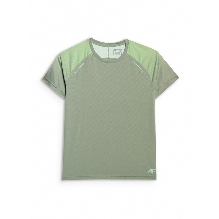Tricou sport 4F, antrenament, verde, poliester