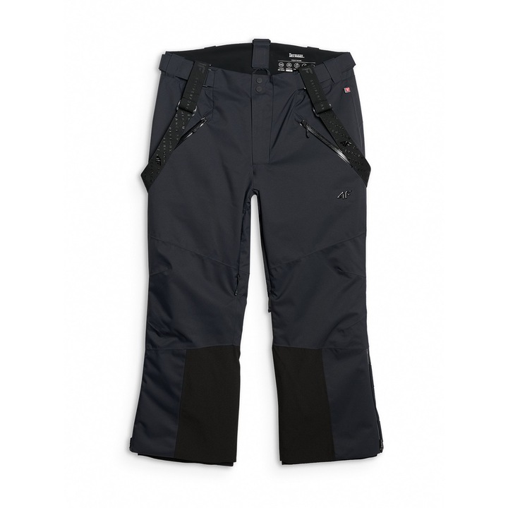 Pantaloni ski barbati, 4F, poliester, negru